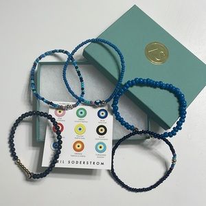 Brand New April Soderstrom 8.5” Bracelet/Anklet Set